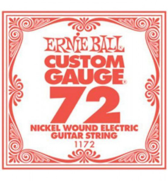 Ernie Ball 1172 калибр.072 одиночная для электрогитары/акустической гитары