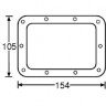 ADAM HALL 34092 - Подкладка для 34082, металл, 154х105 мм