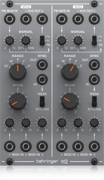 Модуль Behringer 112 DUAL VCO аналоговый для Eurorack