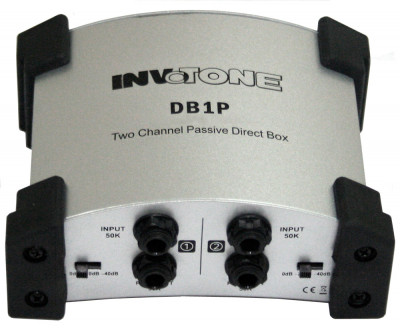 INVOTONE DB1P пассивный двухканальный DI-Box серебрянный