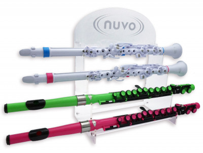 NUVO Acrylic Retail Display Horizontal (4 x Flute/Clarin?o) стойка для 4 флейт или кларнетов горизонтальная