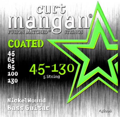 CURT MANGAN 45-130 Nickel Bass 5-String COATED (46008) струны для 5-струнной бас-гитары