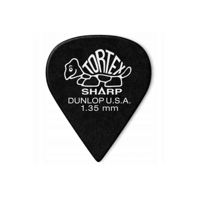 Медиаторы Dunlop 412P135 Tortex Sharp, толщина 1.35 мм, 12 шт.