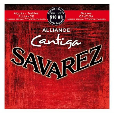 Струны для классической гитары Savarez 510AR Alliance Cantiga Red, нейлон, стандартное натяжение
