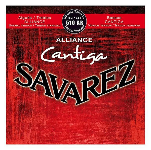 Струны для классической гитары Savarez 510AR Alliance Cantiga Red, нейлон, стандартное натяжение