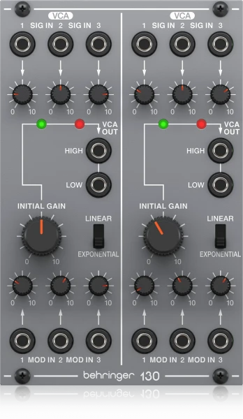 Модуль Behringer 130 DUAL VCA аналоговый для Eurorack