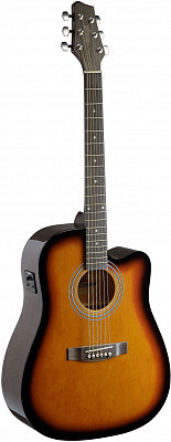 Stagg SA40DCFI-BS электроакустическая гитара