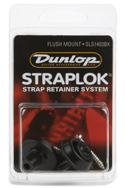 DUNLOP SLS1403BK Flush Mount стрэплоки с потайными пуговицами, комплект