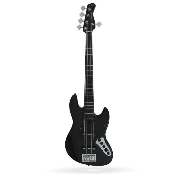 5-струнная бас-гитара Sire V3-5 BKS, форма Jazz Bass, активная электроника, цвет черный матовый
