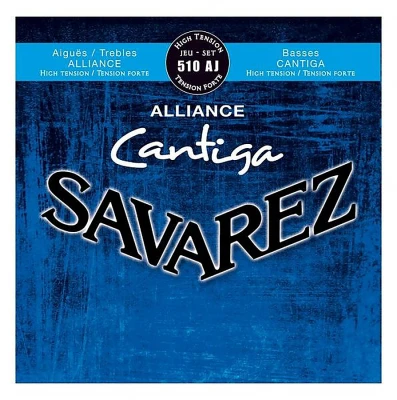 Струны для классической гитары Savarez 510AJ Alliance Cantiga Blue high tension, нейлон