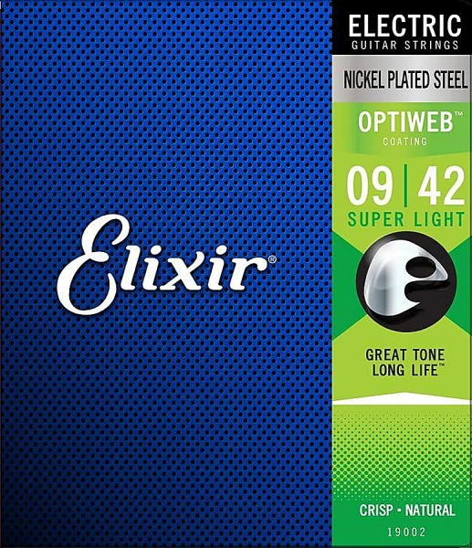 Струны для электрогитары Elixir 19002 OptiWeb Super Light 09-42