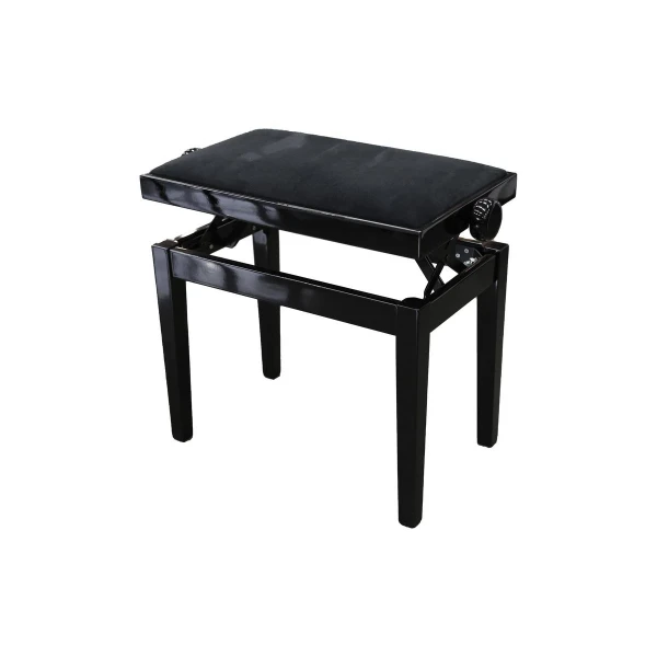 Банкетка Hidrau BG27 Black Gloss (TC9), цвет черный полированный, сиденье бархат черный