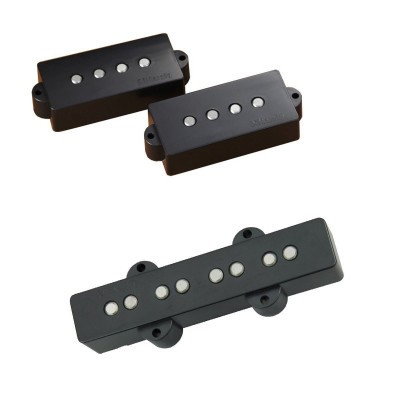 Комплект звукоснимателей DiMarzio DP251BK Area P + J™ (set) для бас-гитары пассивный хамбакер