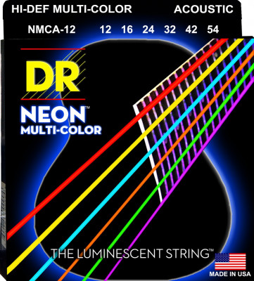 Комплект струн для акустической гитары DR NMCA-12, 12-54