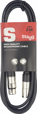 STAGG SMC1 микрофонный кабель XLR мама-XLR папа 1 м