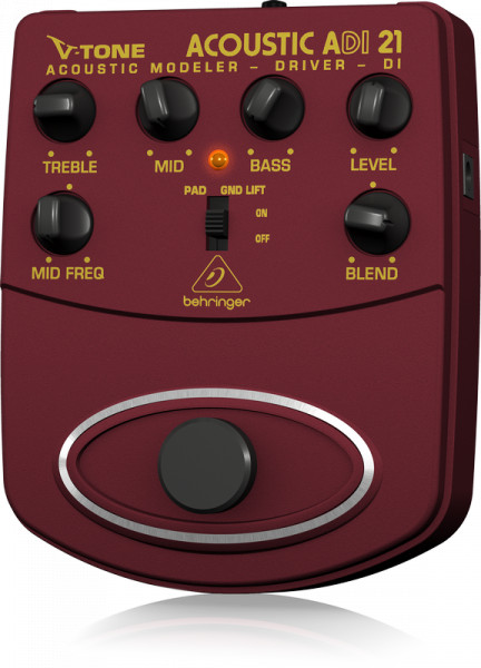 Педаль эффектов Behringer V-TONE ACOUSTIC ADI21 Педаль эффектов Behringer V-TONE ACOUSTIC ADI21