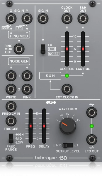 Модуль Behringer 150 RING MOD/NOISE/S&H/LFO аналоговый для Eurorack