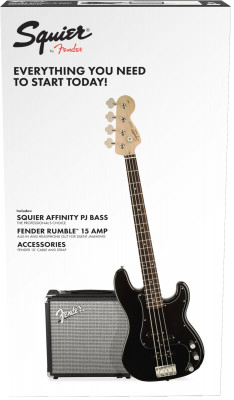 Squier Affinity Series™ Precision Bass® PJ Pack набор- бас-гитара и аксессуары