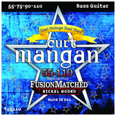 CURT MANGAN 55-110 Nickel Wound Medium Plus Set струны для 4-струнной бас-гитары