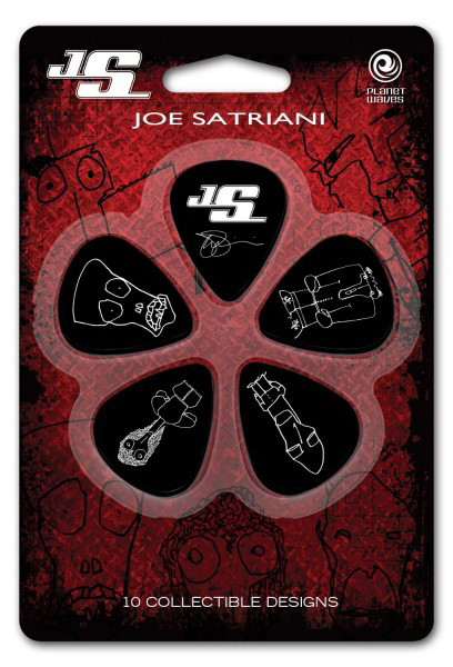 Набор медиаторов PLANET WAVES 1CBK4-10JS Joe Satriani, Medium, 10 шт