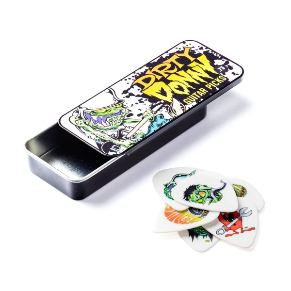 Сувенирный набор медиаторов в пенале Dunlop BL111T073 Dirty Donny Pick Tin, толщина 0.73 мм, 6 шт.