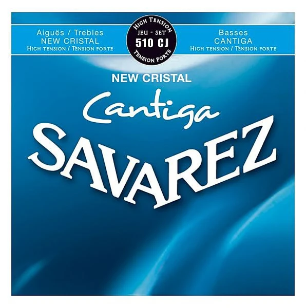 Струны для классической гитары Savarez 510CJ New Cristal Cantiga Blue, нейлон, high tension