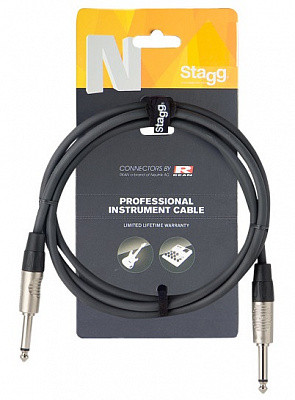 STAGG NGC3 гитарный кабель jack-jack с разъемами типа NEUTRIK, 3 м