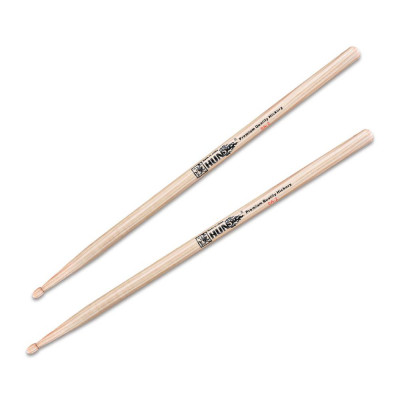 Барабанные палочки HUN 5A-2 Hickory Series, Barrel tip орех, деревянный наконечник