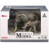 Набор фигурок животных MASAI MARA MM211-113 серии "Мир диких животных": Семья слонов, 2 пр.