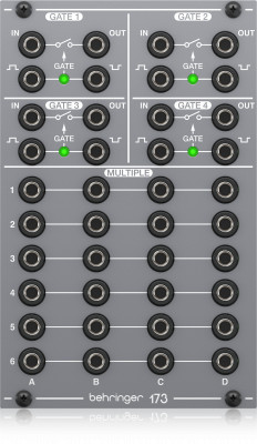 Модуль Behringer 173 QUAD GATE/MULTIPLES аналоговый для Eurorack