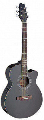 Stagg SA40MJCFI-BK электроакустическая гитара