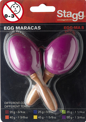 STAGG EGG-MA S/MG пара маракасов пурпурный