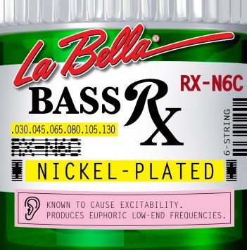 LA BELLA RX-N6C струны для 6-струнной бас-гитары