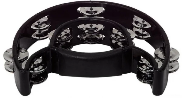 GEWA Jingle wreath Half moon 20 jingles Black тамбурин полукруглый черный, пластик, 20 пар бубенцов