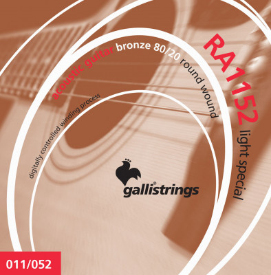 Струны для акустических гитар GALLI RA1152  11-52