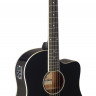 STAGG SA35 DSCE-BK электроакустическая гитара