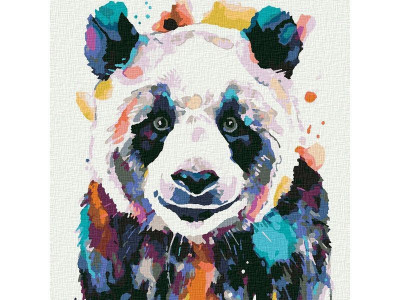Картина по номерам 30Х30 БОЛЬШАЯ ПАНДА (25 цветов)