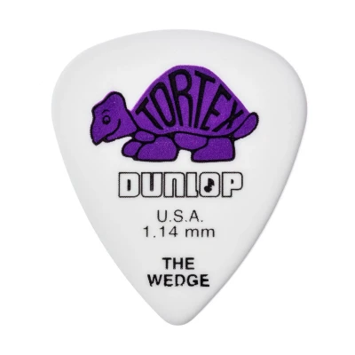 Медиаторы Dunlop 424R114 Tortex Wedge, толщина 1.14 мм, 72 шт.