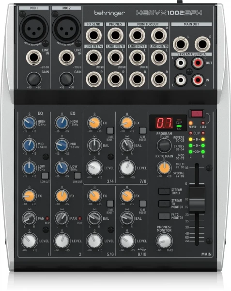 Аналоговый микшер Behringer XENYX 1002SFX