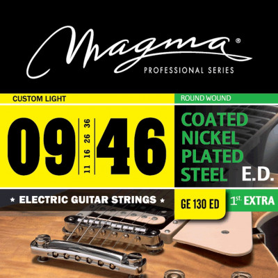Комплект струн для электрогитары с покрытием 9-46 Magma Strings GE130ED
