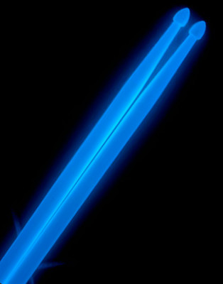Барабанные палочки Rocket DS-01 BL синие неоновые