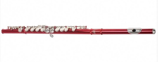Флейта "С" BRAHNER FC-118/RD красного цвета французская система Е-механика кейс в комплекте