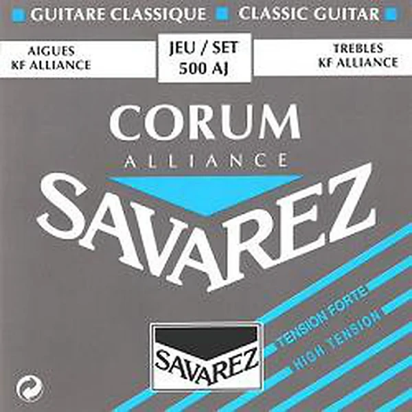 Струны для классической гитары Savarez 500AJ Corum Alliance Blue high tension, нейлон