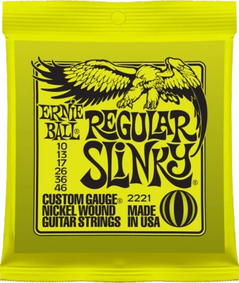 Ernie Ball 2221 Nickel Wound Regular Slinky (10-13-17-26-36-46) для электрогитары
