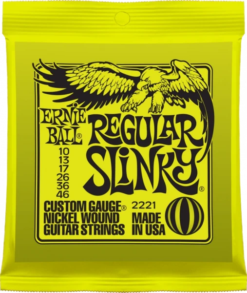 Ernie Ball 2221 Nickel Wound Regular Slinky (10-13-17-26-36-46) для электрогитары