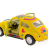 Машина Kinsmart 1967 Volkswagen Classical Beetle with printing инерция (1/12шт.) 1:32 б/к