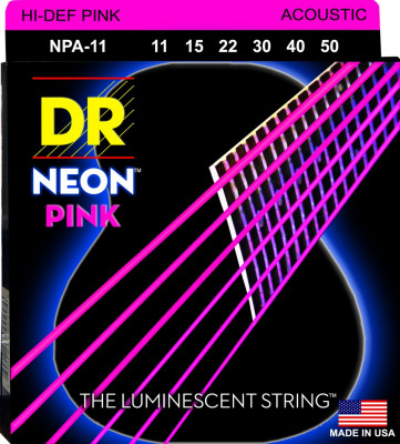 Комплект струн для акустической гитары DR NPA-11, 11-50