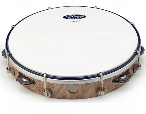 STAGG TAB-110P-WD 10" тамбурин пластиковый настраиваемый однорядный