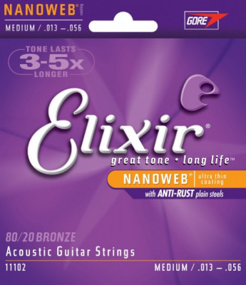 ELIXIR 11102 струны для акустической гитары