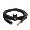 Микрофонный кабель ROCKDALE XF001-3M, разъемы XLR female X stereo jack male, 3 м